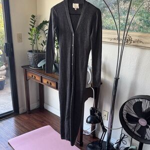 Ronny Kobo Collection Charcoal Long Sleeve knit Dress